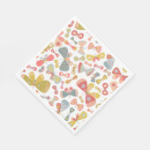 バタフライパターン スタンダードランチョンナプキン (角)