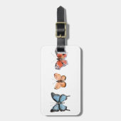 バタフライパターン ラゲッジタグ (正面縦)