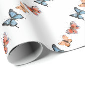 バタフライパターン ラッピングペーパー (ロールコーナー)