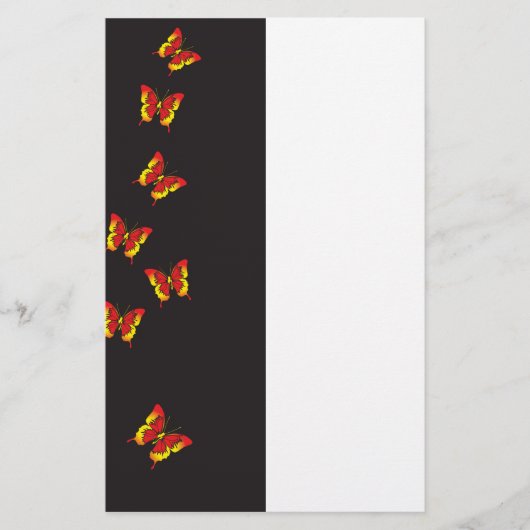 バタフライパターン 便箋 (正面)