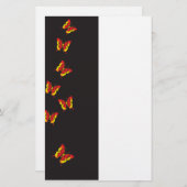 バタフライパターン 便箋 (正面/裏面)