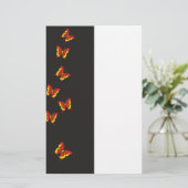 バタフライパターン 便箋 (スタンド正面)