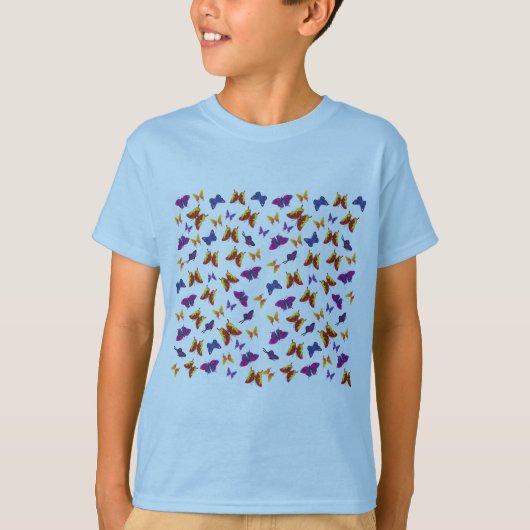 バタフライパターン Tシャツ (正面)