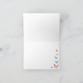 バタフライパター空白のンサンキューカード サンキューカード (内部)