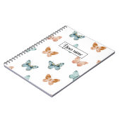 バタフライパーソナライズされたノート ノートブック (左側)