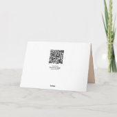 バタフライパーソナライズされたハッピーバースデー カード (裏面)