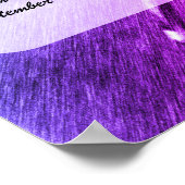 バタフライパーソナライズされたプ結婚ン ポスター (角)