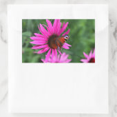 バタフライパーチ 長方形シール (バッグ)