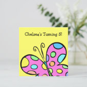 バタフライパーティー 招待状 (スタンド正面)