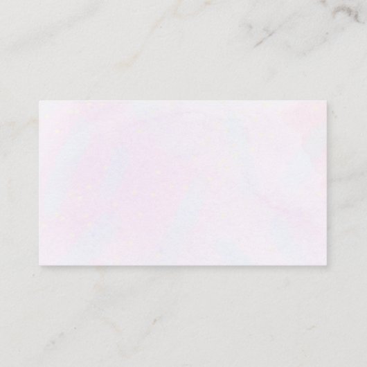 バタフライパープルピンクおむつラッフル エンクロージャーカード (裏面)