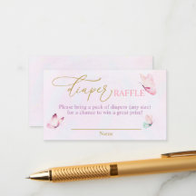 バタフライパープルピンクおむつラッフル