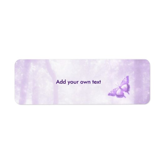 バタフライパープルラベルシール ラベル (正面)
