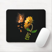 バタフライヒマワリCRPS認識度 マウスパッド (マウス)