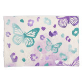 バタフライヒョウ白 枕カバー (正面右)