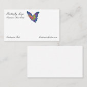 バタフライビジネスカードロゴテンプレート 名刺 (正面/裏面)