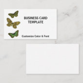 バタフライビジネスカードロゴテンプレート 名刺 (正面/裏面)