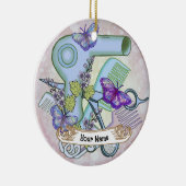 バタフライビューティシャン セラミックオーナメント (右)