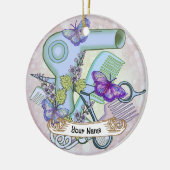 バタフライビューティシャン セラミックオーナメント (左)