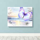 バタフライビーチキャンバス キャンバスプリント (インサイチュ (ウッドフロア))