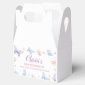 バタフライビーフボックス誕生日ベビーシャワー フェイバーボックス (オープン)