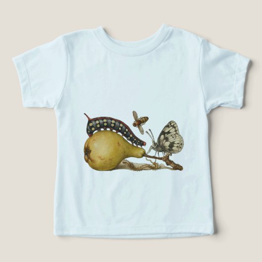 バタフライビー果実昆虫イラストレーション (デザイン正面)