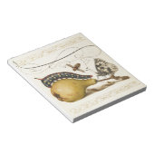 バタフライビー果実昆虫イラストレーション ノートパッド (アングル)