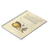 バタフライビー果実昆虫イラストレーション ノートブック (左側)