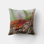 バタフライピロー – California Gulf Fritillary クッション (裏面)
