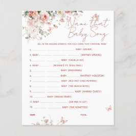 バタフライピンクあなたの電話の赤ちゃんシャワーに何が