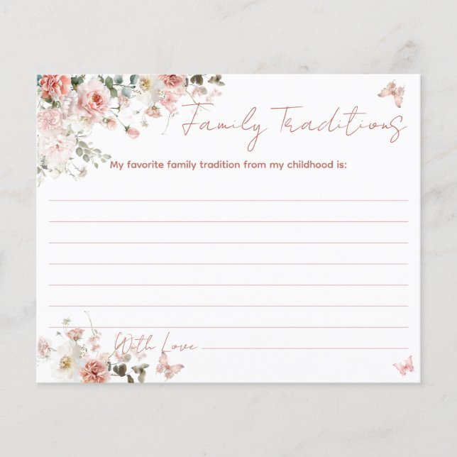 バタフライピンクあなたの電話の赤ちゃんシャワーに何が (正面)