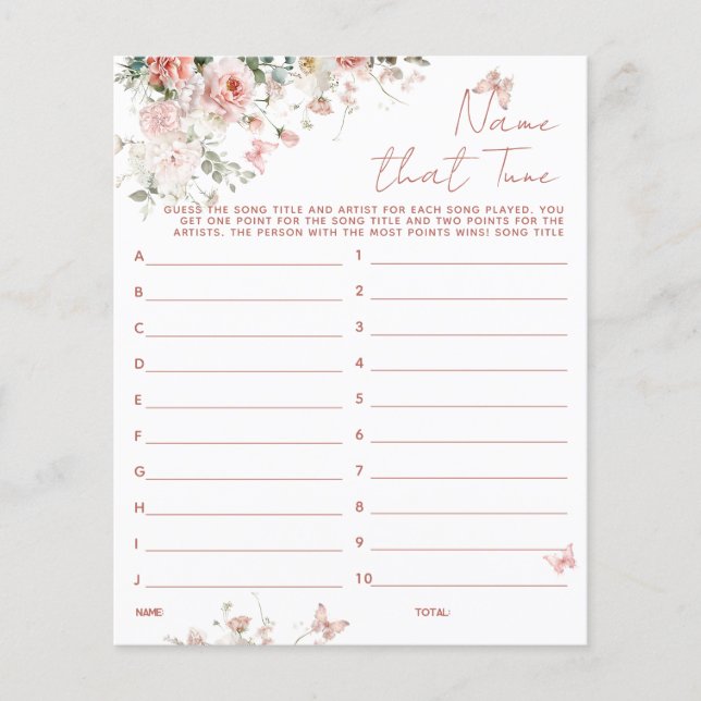 バタフライピンクあなたの電話の赤ちゃんシャワーに何が (正面)