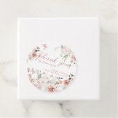 バタフライピンクのフローラ赤ちゃんシャワー フェイバータグ (インサイチュ)