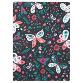 バタフライピンクガーデン |バタフライクリップボード クリップボード (裏面)