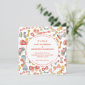 バタフライピンクグリーン結婚ズ 招待状 (スタンド正面)