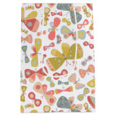 バタフライピンクグリーン ミディアムペーパーバッグ (裏面)