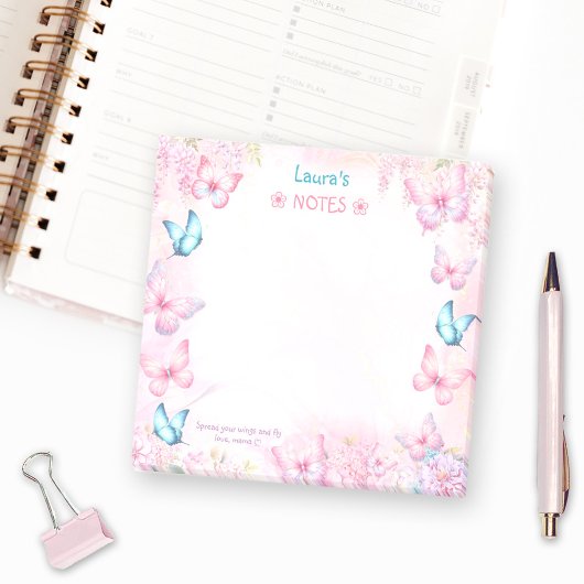 バタフライピンクパープルフローラ名 ポストイット