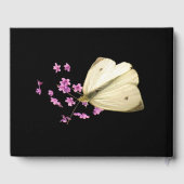 バタフライピンクフラワーズバースデーパーティーゲストブック ゲストブック (裏面)