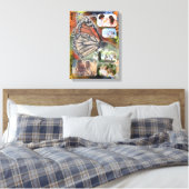 バタフライファミリーアート キャンバスプリント (インサイチュ (寝室))