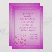 バタフライファンタジー招待状 招待状 (正面/裏面)