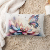 バタフライファンタジー装飾用クッション ランバークッション (ブランケット)