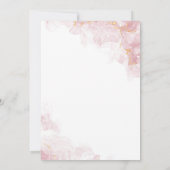 バタフライファースト誕生日ガールファースト招待状 招待状 (裏面)