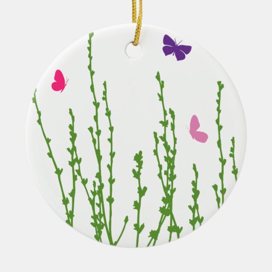 バタフライフィールド セラミックオーナメント (正面)