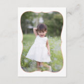 バタフライフェアユタレフローラガールバースデーパーティー サンキューカード (裏面)