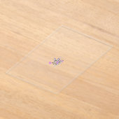 バタフライフェアリータトゥーベクトル – ヴィンテージフローラアート アクリル招待状 (レイダウン)