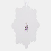 バタフライフェアリータトゥーベクトル – ヴィンテージフローラアート オーナメントカード (右)