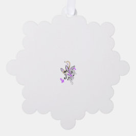 バタフライフェアリータトゥーベクトル – ヴィンテージフローラアート オーナメントカード