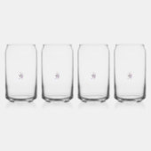 バタフライフェアリータトゥーベクトル – ヴィンテージフローラアート ガラス缶 (正面)