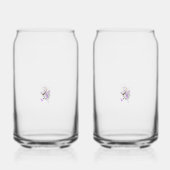 バタフライフェアリータトゥーベクトル – ヴィンテージフローラアート ガラス缶 (正面)