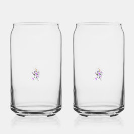 バタフライフェアリータトゥーベクトル – ヴィンテージフローラアート ガラス缶