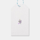 バタフライフェアリータトゥーベクトル – ヴィンテージフローラアート ギフトタグ (裏面)